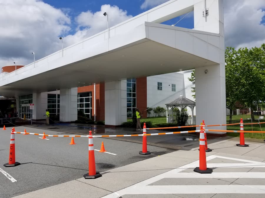 Exterior Cleaning at the Charlottesville Albemarle Airport
