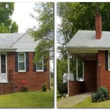Roof Cleaning in Charlottesville, Virginia Before/After 0