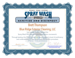 Sanitize And Disinfect By Spray Wash Pro
