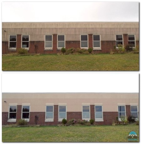 Commercial building wash