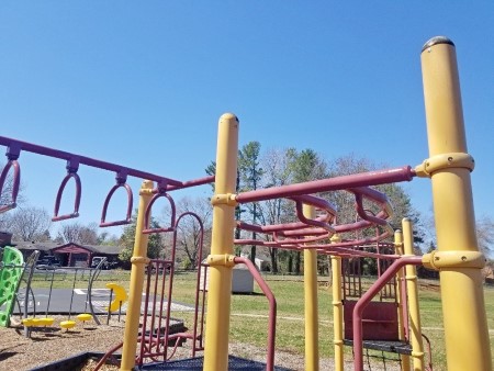 Playground equipment cleaning