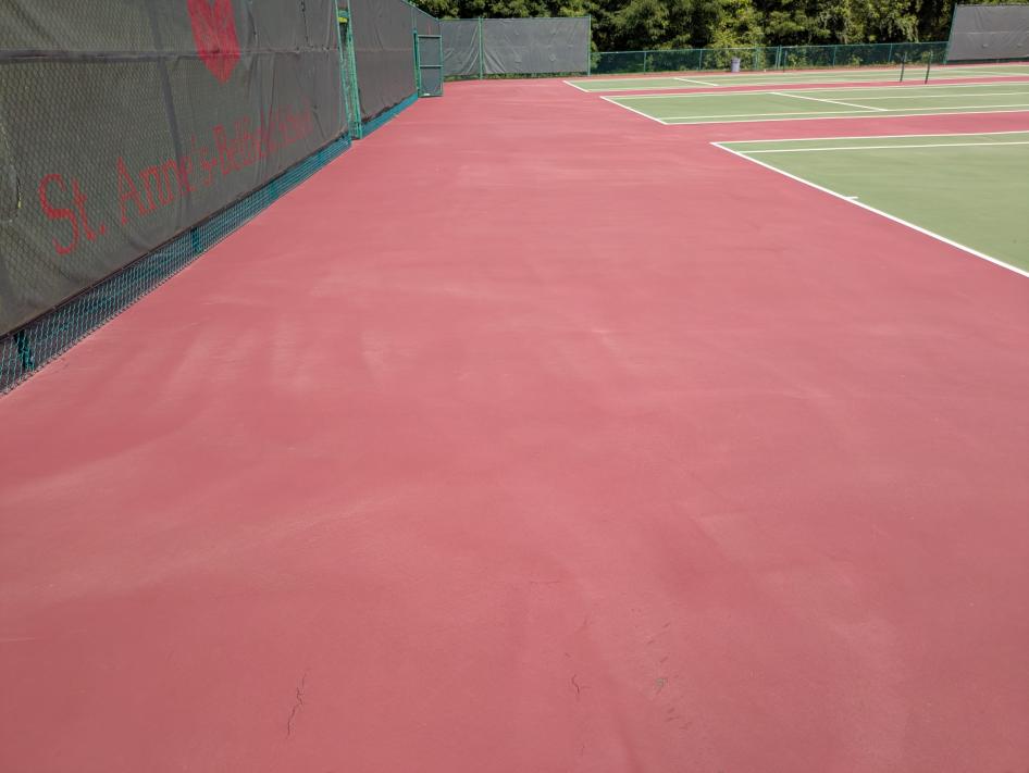 Tennis Court Cleaning - St. Anne's-Belfield Charlottesville VA
