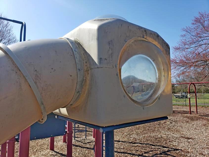 Playground Sanitize Bekeley Glenn WaynesboroSlide Before