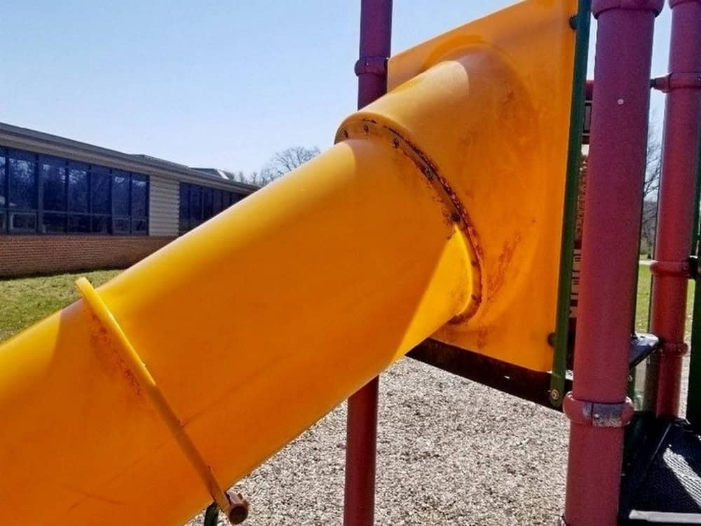 Playground Sanitize Westwood Hills Elementary Waynesboro Slide Before 2