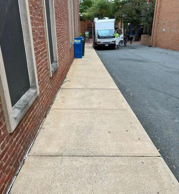 Brick Building Sidewalk Truck Waynesboro City Virginia