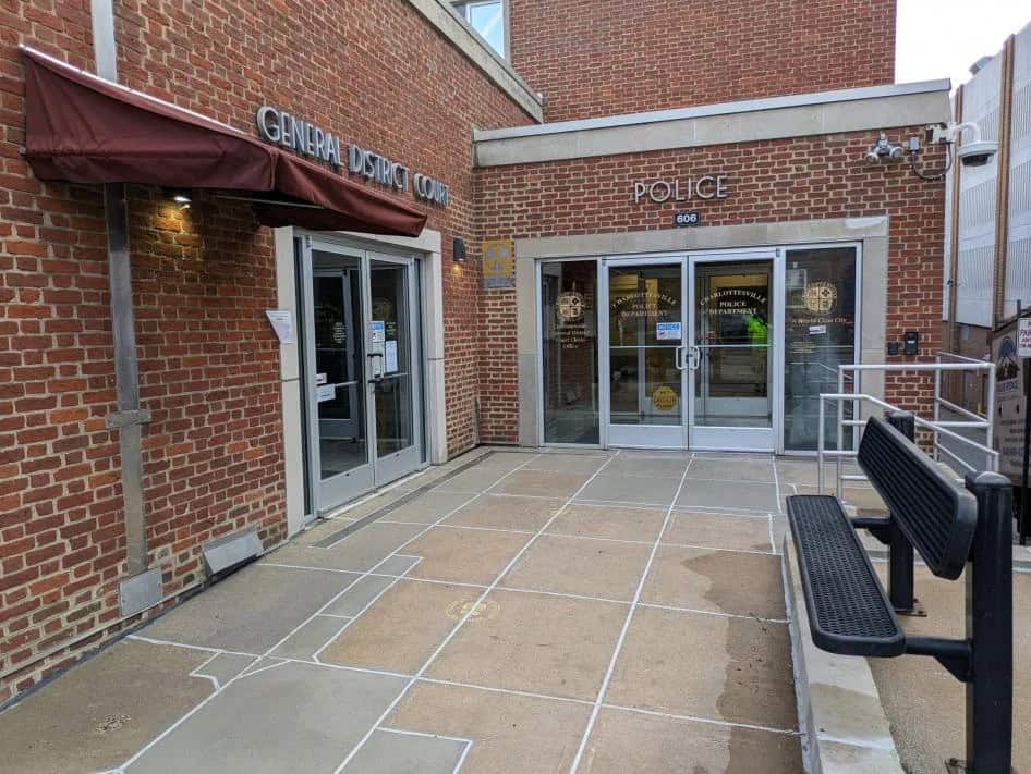 Courthouse Police Station Entrance Waynesboro City Virginia