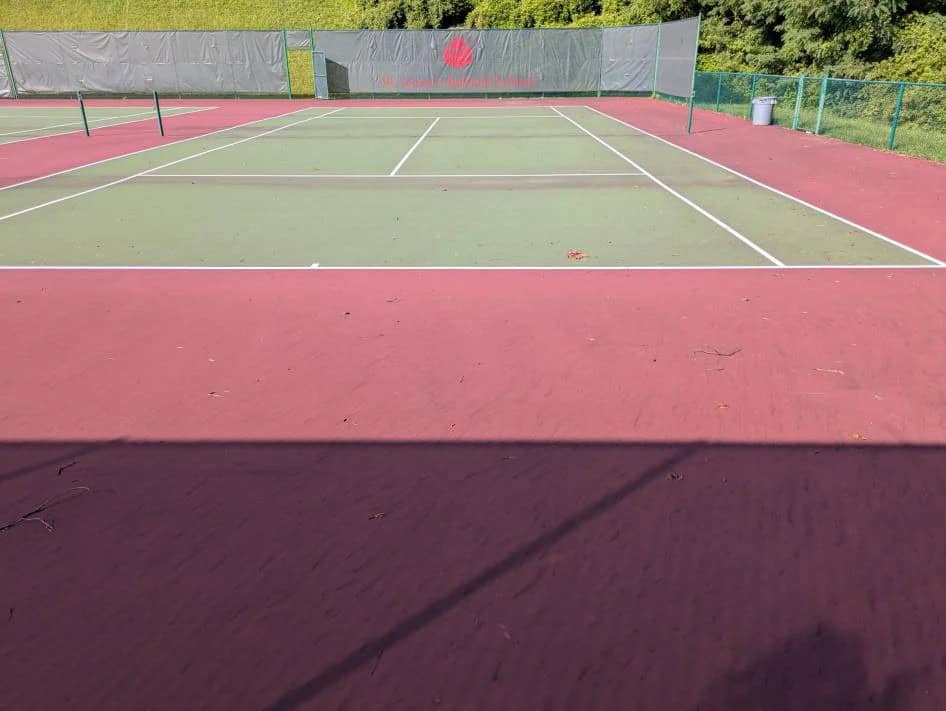 Empty Tennis Court Sunny Waynesboro City Virginia