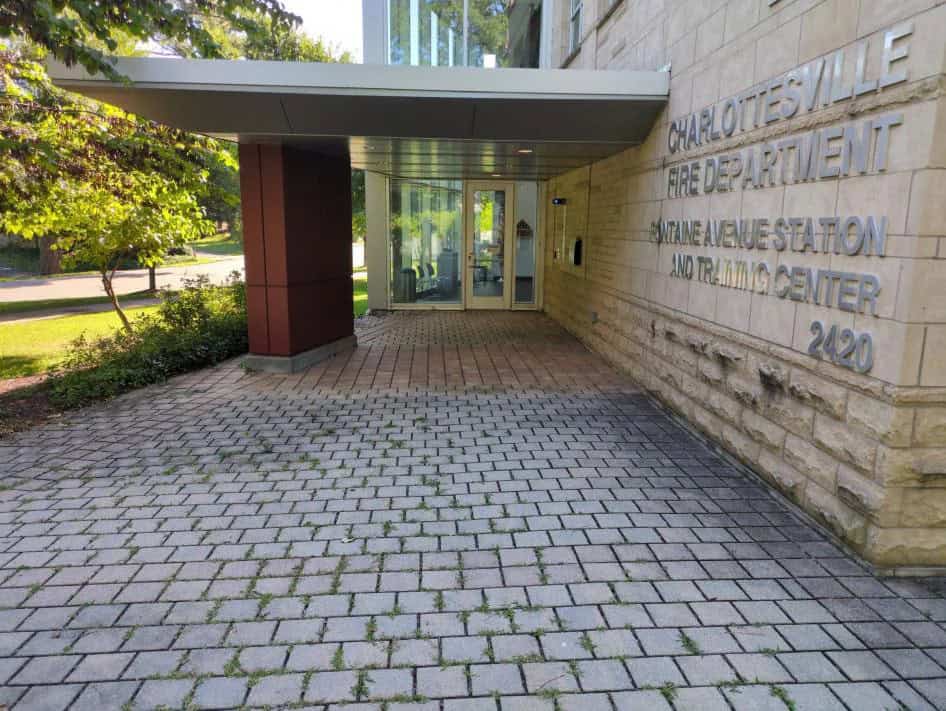 Fire Department Building Entrance Waynesboro City Virginia