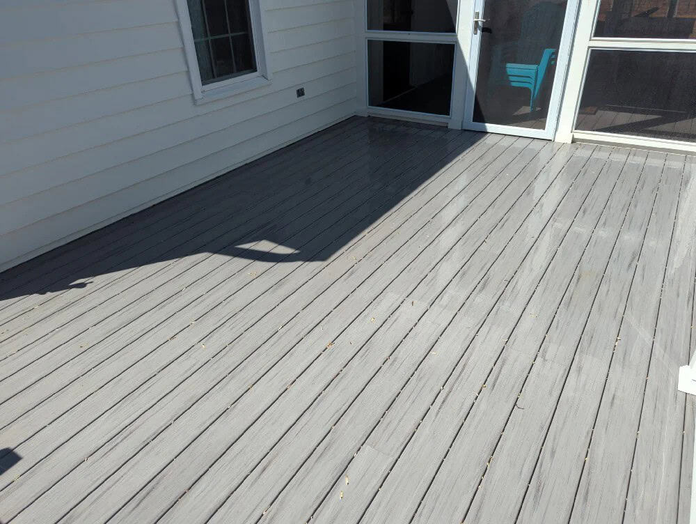 Sunlit Gray Deck Patio Augusta County Virginia