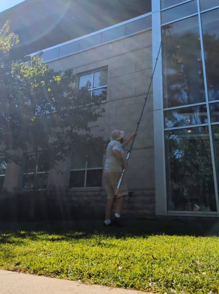 Cleaning Windows Extension Pole Augusta County Virginia