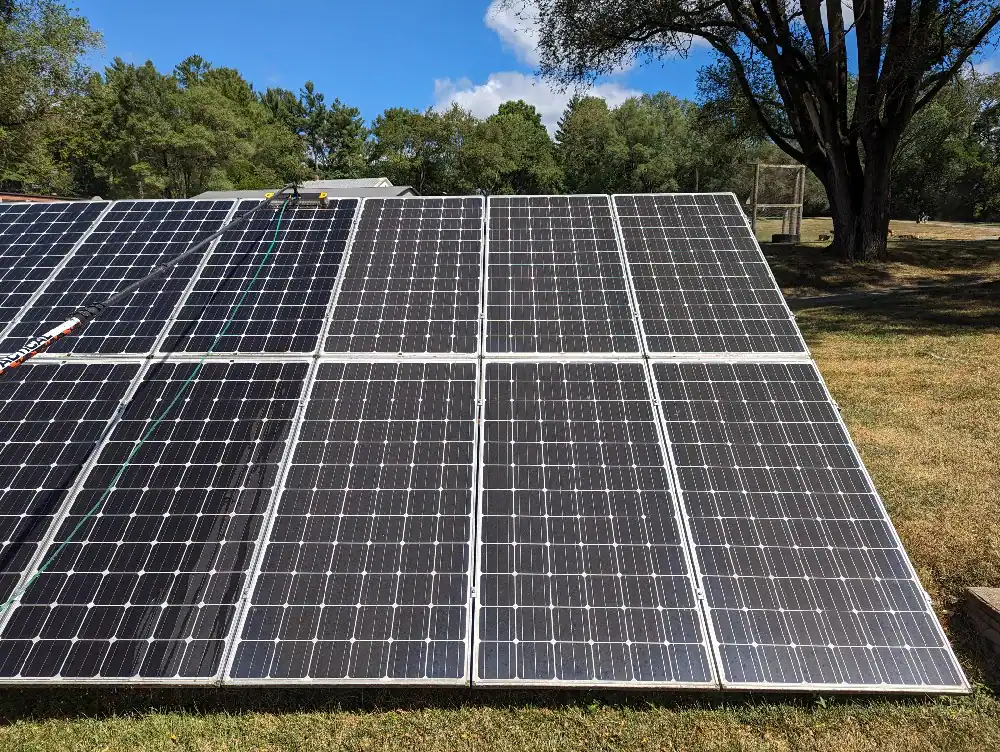 Solar Panels Outdoors Trees Augusta County Virginia