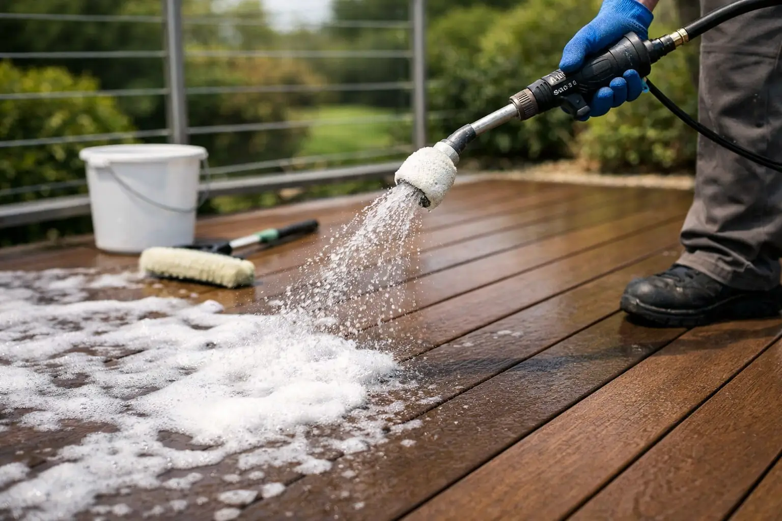 Soft Washing Composite Decks the Right Way