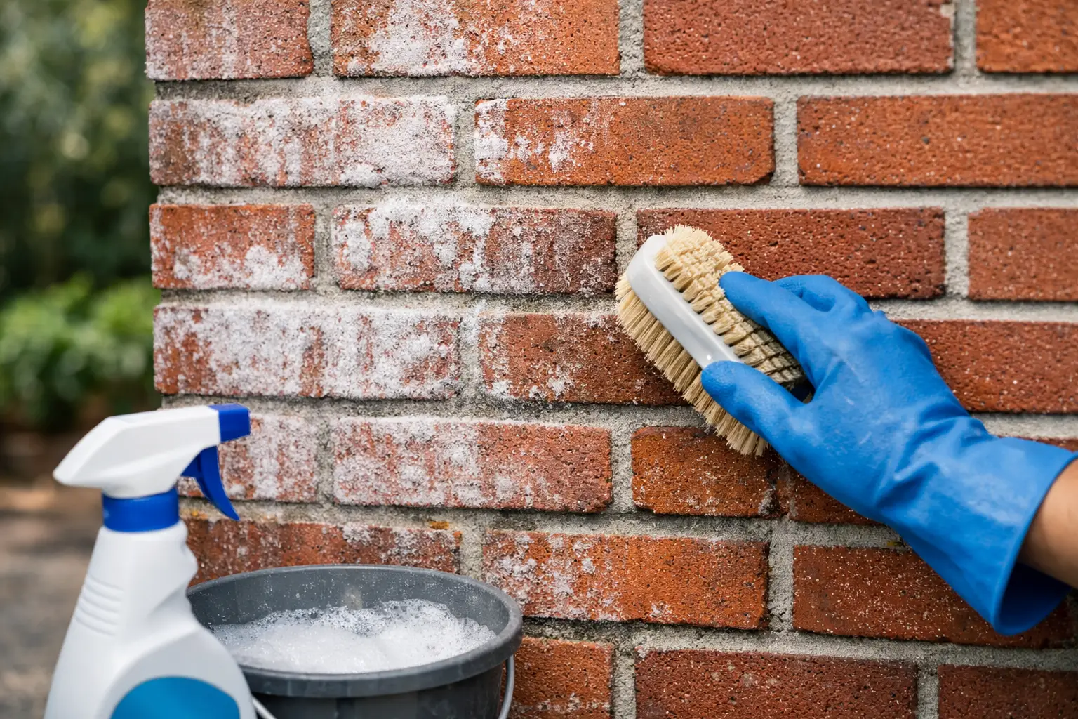 How to Remove Efflorescence From Brick