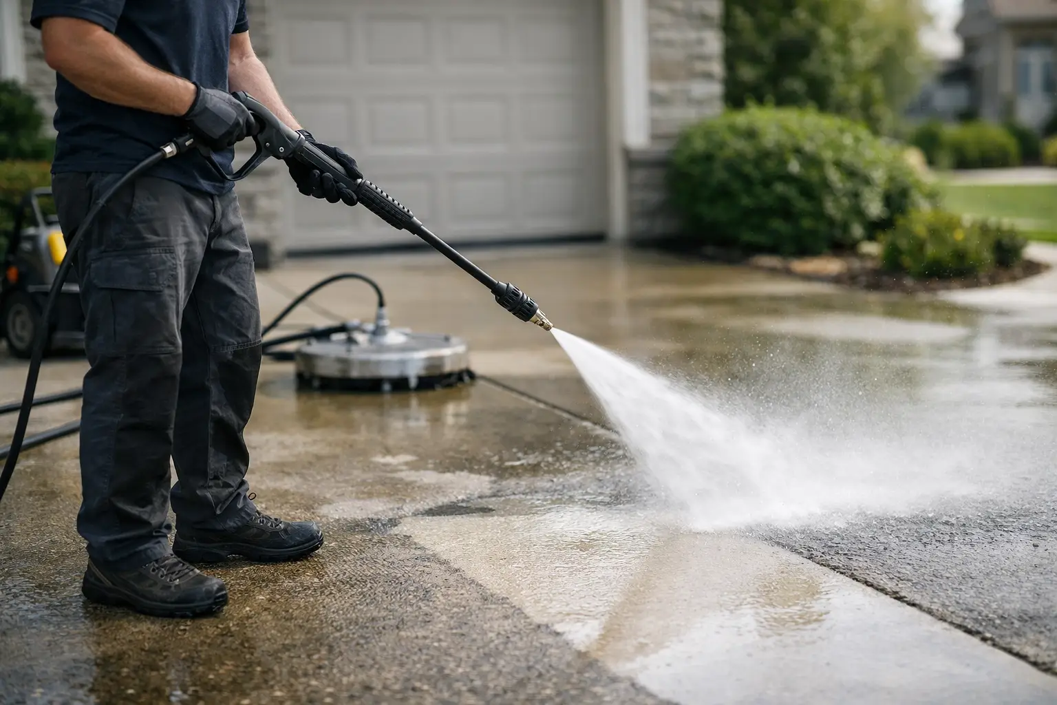 How to Pressure Wash a Driveway Right